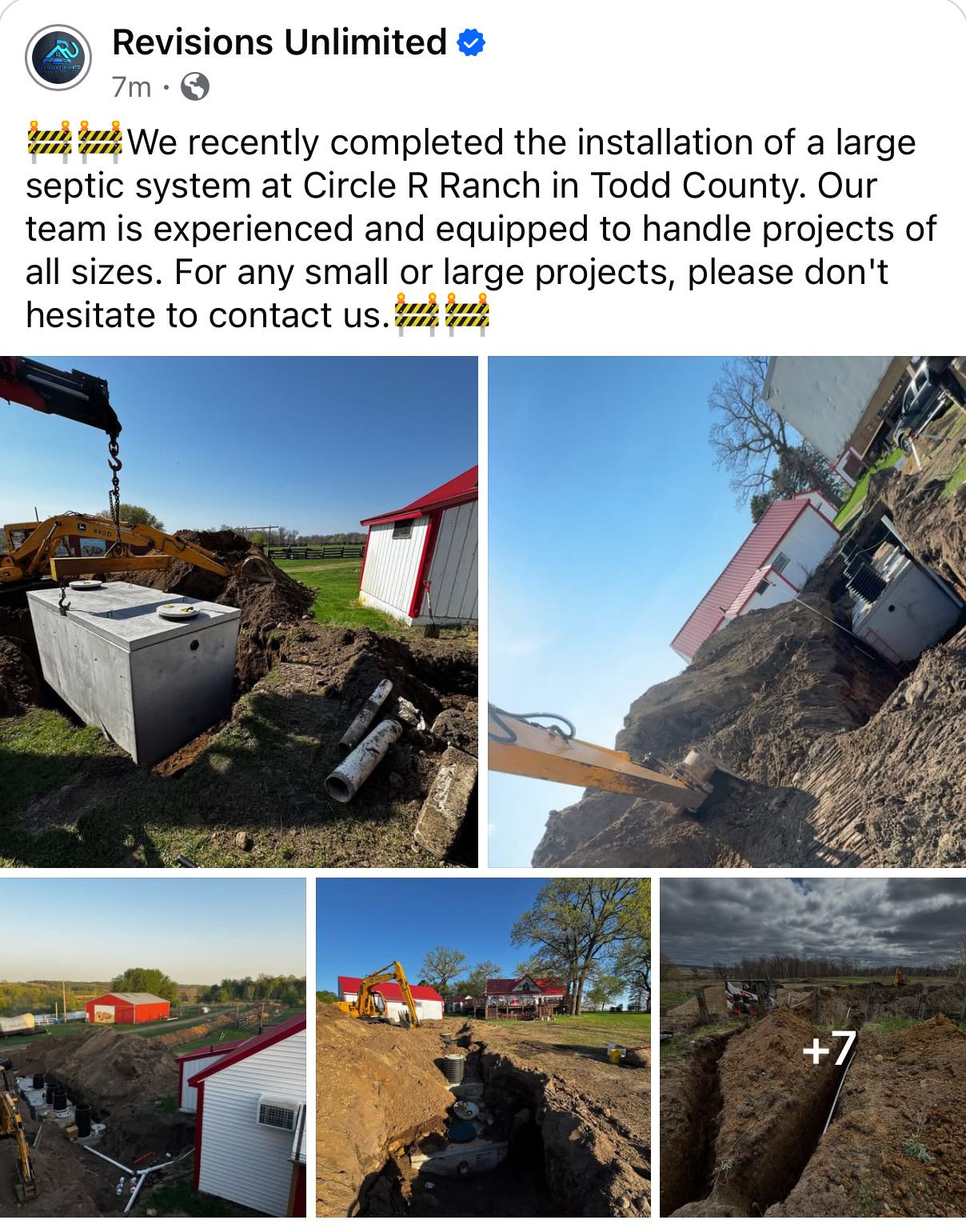 Excavation work Central Minnesota