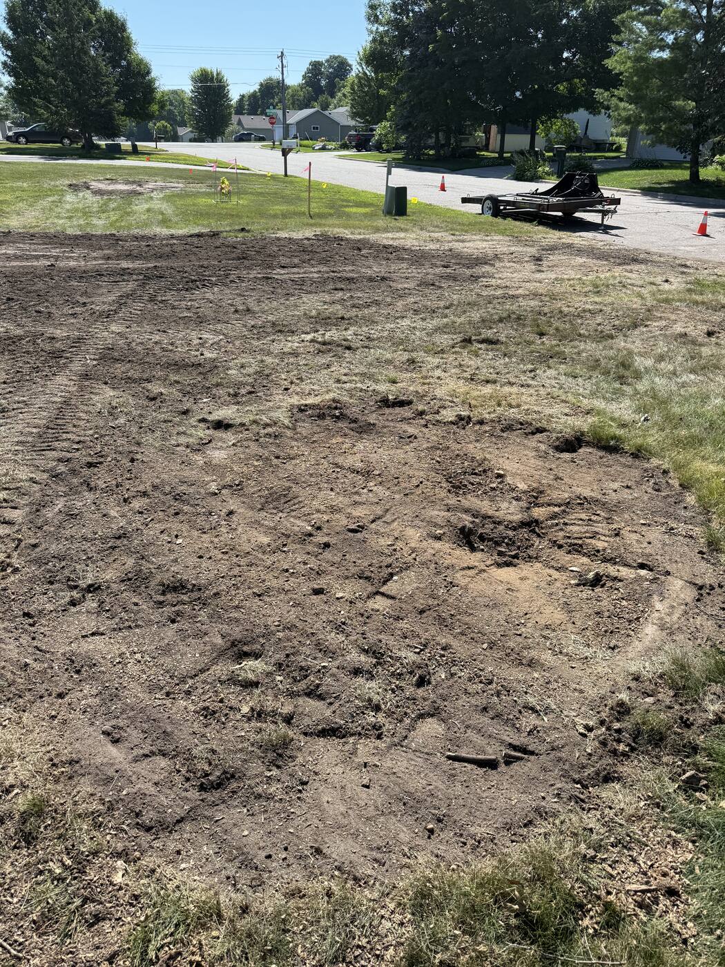 Same spot after stump ground out